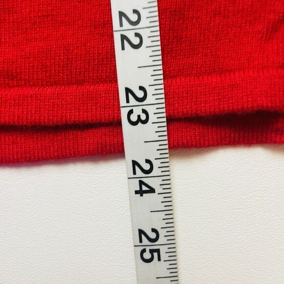 INC Wool Cashmere Sweater Womens XL Beige Black Red Colorblock Turtleneck Office - Picture 6 of 6